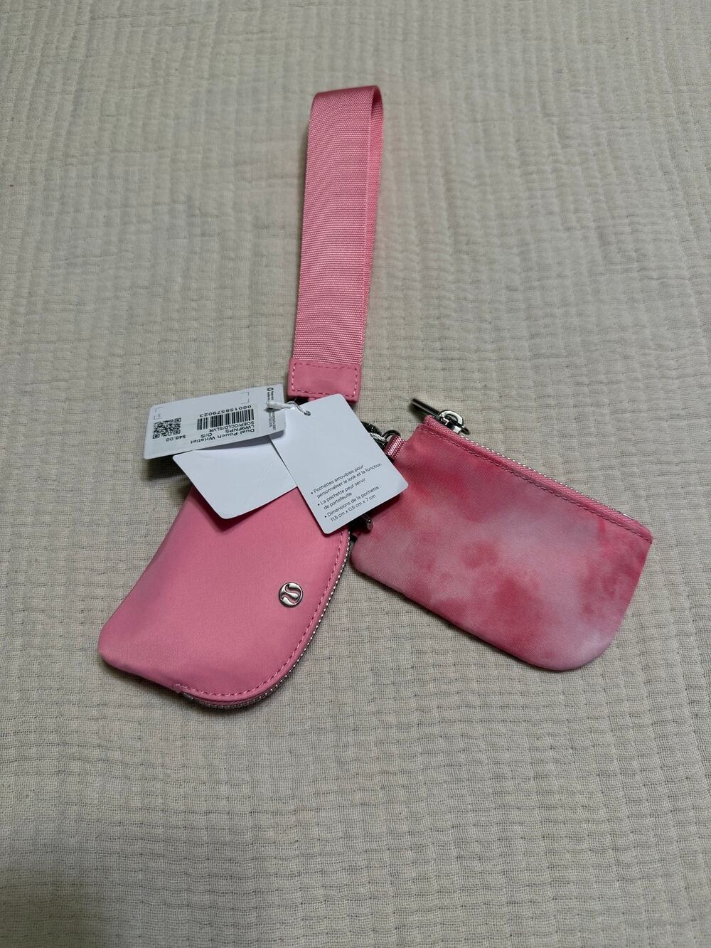 Tie Dye Pink Dual Pouch Lululemon NWT